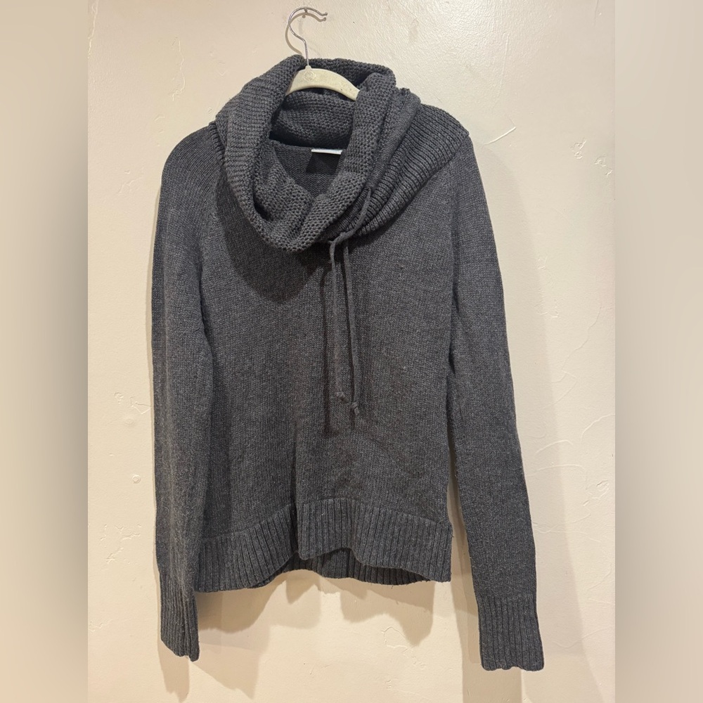 Columbia Gray Cowl Neck Sweater Small - Picture 2 of 9